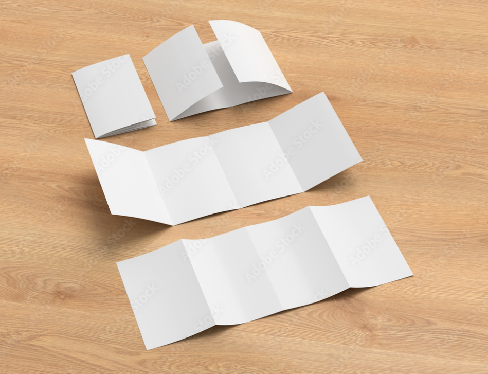 A4（B5）仕上り折パンフレット(4つ折)