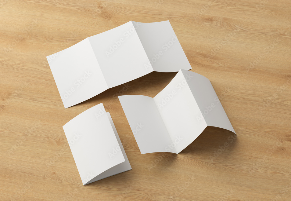 A4（B5）仕上り折パンフレット(4つ折)